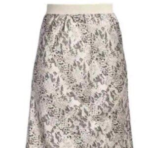 ATM Snake Skin Pattern Silk Midi Skirt in Haze Pavement Combo | Size XS